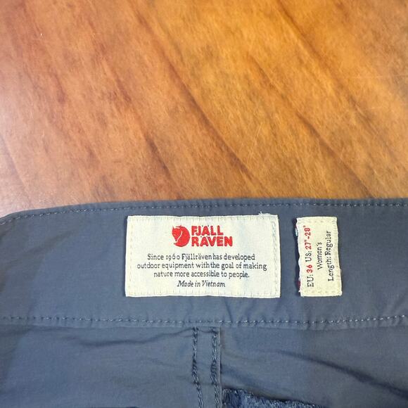 Fjallraven Women's Pants EU 36 US 27-28 Small NylonHigh Coast Lite Trouser L11 - Picture 4 of 8